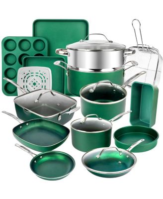 Granite Stone Diamond - Titanium Diamond Infused Nonstick 20-Pc. Complete Cookware & Bakeware Set