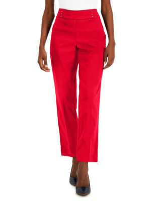 JM Collection - Petite Studded Pull-On Pant