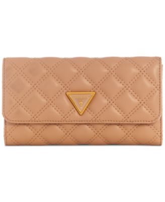 GUESS - Giully Quilted Faux Leather Clutch Wallet