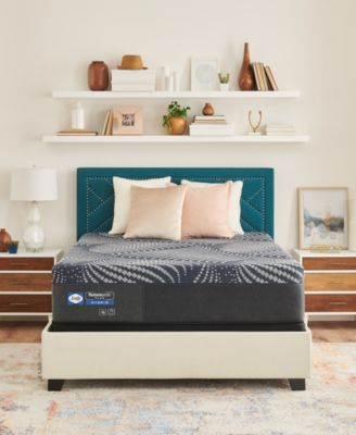 Sealy - Posturepedic Brenham Hybrid 13.5" Firm Mattress Set- Queen Split