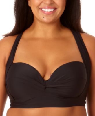 Salt + Cove - Plus Size Molded Cup X-Back Bikini Top