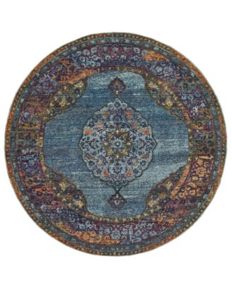 JHB Design - Andorra Ardebil Blue 6'7" x 9'6" Area Rug