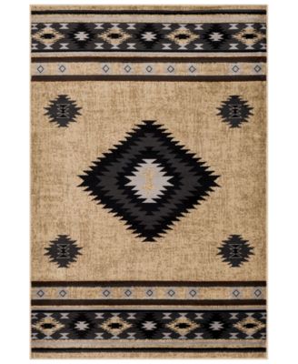Abbie & Allie Rugs - Paramount PAR-1096 Black 5'3" x 7'6" Area Rug