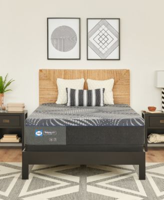 Sealy - Posturepedic Albany Memory Foam 13" Firm Mattress Set- Queen