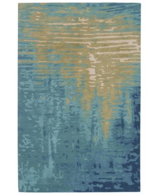 Liora Manne' - Corsica 9143 Reflection Ocean 3'6" x 5'6" Area Rug
