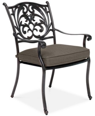 VSUserMacys5 - Set of 4 Chateau Aluminum Outdoor Dining Chairs with Outdoor Cushion, Created for Macy's