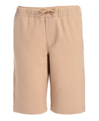 Nautica - Husky Boys Lowell Stretch Moisture-Wicking Khaki Jogger Shorts