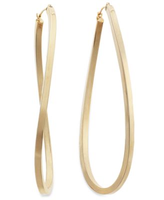 Macy's - 14k Gold Vermeil Earrings, Figure 8 Hoop Earrings