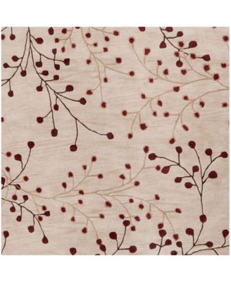Surya - Athena ATH-5053 Burgundy 6' Square Area Rug