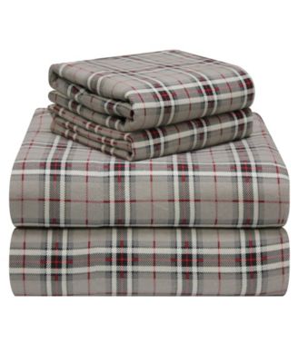 Pointehaven - Plaid Flannel King Sheet Set